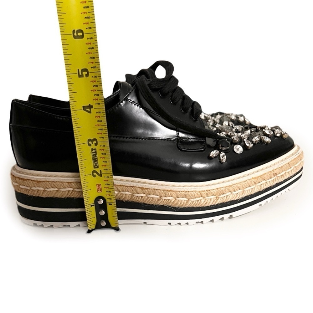Prada Black Platform Sneakers with Embellishments - Picture 5 of 9